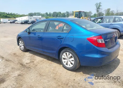 2012 Honda Civic Lx z USA, uszkodzony, nr VIN 19XFB2F50CE342871